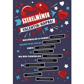 Cardex Valentin napi képeslap borítékkal