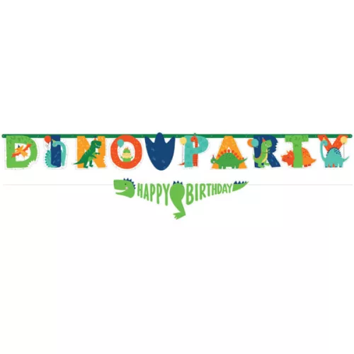 Betűfüzér, Happy Birthday, dinoszaurusz, számozható 1,8m