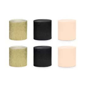 Krepp papír 5cm, 10m 6tek, elegáns mix