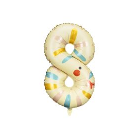   Számos lufi 34" 86cm óriás állatos szám, számjegy 8-as, kígyó