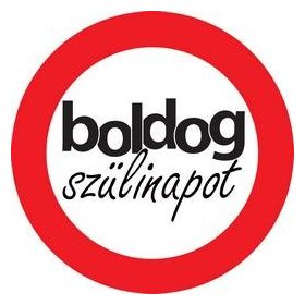 Tábla sebességkorlátozó 40cm, Boldog szülinapot, 32360
