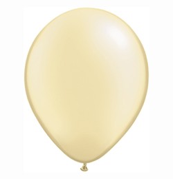 Lufi QUALATEX 5" (13cm-es) gyöngyház (pearl) színek -  100db/csomag - gyöngyház elefántcsont, pearl ivory 43584