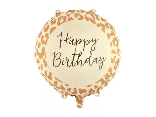 Lufi 18" 45cm Leopárd, Happy Birthday