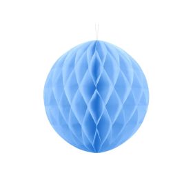 Méhsejt  lampion dekoráció, kék - 30cm