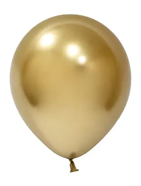BALONEVI Latex lufi 18" 45cm, 10db/cs, Krom Gold, Króm Arany