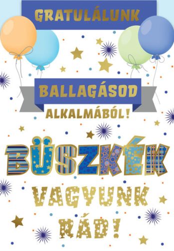 CARDEX Képeslap, Gratulálunk Ballagásod alkalmából