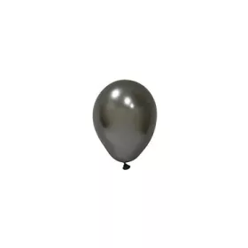   BALONEVI Latex lufi, 5", 13cm, 100db/cs, Chrome Space Gray, Króm Szürke