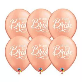 Lánybúcsúra latex lufi 11" 28cm Team Bride, q91149