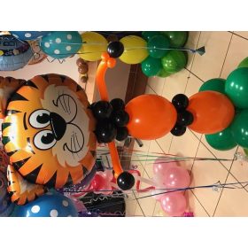 Lufiszobor - lufkompozíció  választható állatfejjel