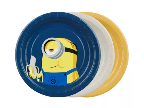 Papírtányér 18cm 6db Gru, MInion