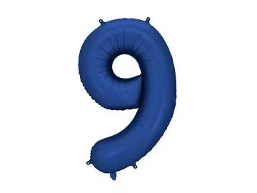 Számos lufi 34" 86cm óriás Sötétkék szám 9-es