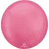 Egyszínű gömb lufi 16" 40cm Orbz, Pink