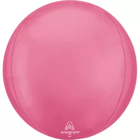Egyszínű gömb lufi 16" 40cm Orbz, Pink