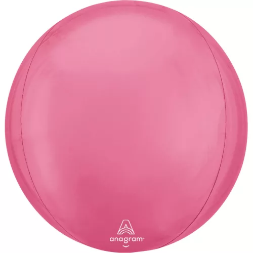 Egyszínű gömb lufi 16" 40cm Orbz, Pink