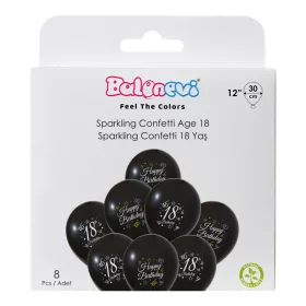 Lufi 12", 30cm 8db Happy Birthday 18-as