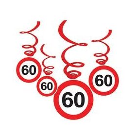   Sebességkorlátozó függő dekoráció 6db-os 60-as számmal, 33015