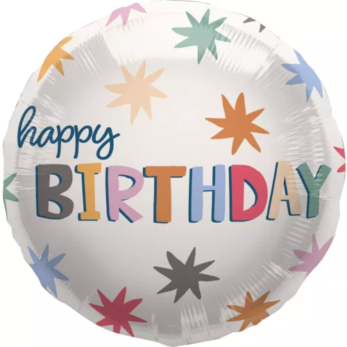 Szülinapi lufi 18" 45cm Happy Birthday