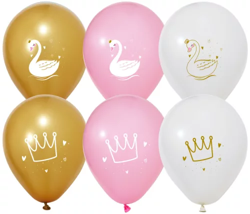 BALONEVI lufi, 12" 30cm, 50db/cs, Hattyú, Swan