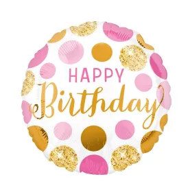 Szülinapi lufi 18" 45cm Happy Birthday