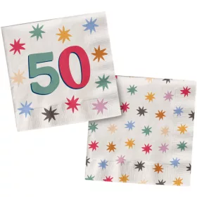 Számos szalvéta 33x33cm, Starburst, 20db, 50-es
