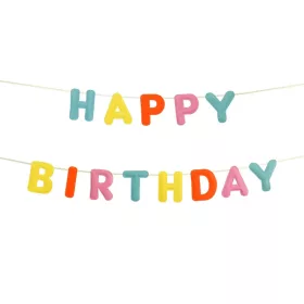 Happy Birthday betűfüzér, 3m