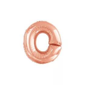 Betű lufi 34" 86cm óriás Rosegold betű, O betű, 