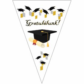 Ballagási zászlófüzér 2,5m Gratulálunk