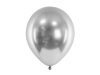 Glossy 11" (28cm-es) Chrome, króm Latex léggömb, ezüst