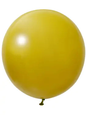 BALONEVI Latex lufi 24" 60cm, 3db/cs, Pastel Mustard, Mustársárga