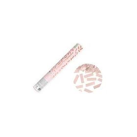   Konfetti ágyú 40cm Rosegold selyempapír téglalapokat kilövő