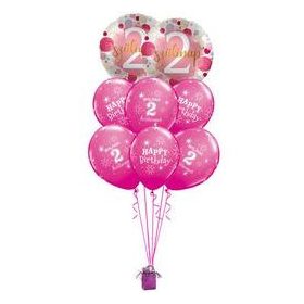   Héliumos luficsokor 2. szülinapra - INGYENES KISZÁLLÍTÁSSAL