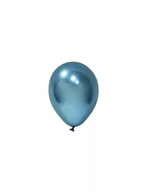 BALONEVI Latex lufi, 5", 13cm, 100db/cs, Chrome Blue, Króm Kék