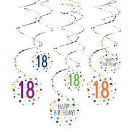 Happy Birthday függő dekoráció, Happy Birthday 18.