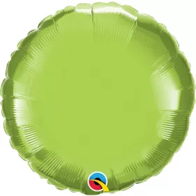 Egyszínű kerek lufi 18" 45cm Lime, 