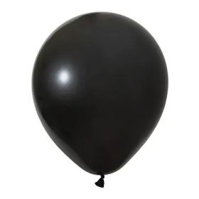   BALONEVI Latex lufi 18" 45cm, 10db/cs, Pastel Black, Fekete
