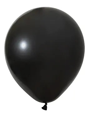 BALONEVI Latex lufi 18" 45cm, 10db/cs, Pastel Black, Fekete