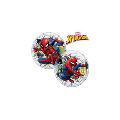 Mintás Bubbles lufi 22" 56cm Héliummal töltve Marvel's Pókember, Spiderman, 54052