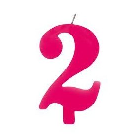 Számgyertya, csillagszórós, rózsaszín, 2-es, 50902