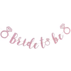 Lánybúcsú csillogó banner Bride To Be 300cm