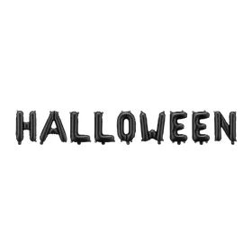   Fólia lufi - Halloween felirat, csak csak levegővel tölthető,