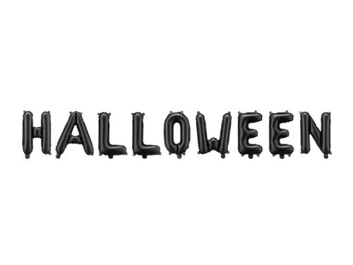 Fólia lufi - Halloween felirat, csak levegővel tölthető,