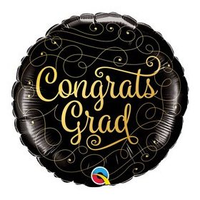 Ballagási fólia lufi 18" 45cm Congrats grad