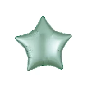 Egyszínű csillag lufi 19" 48cm menthol csillag 