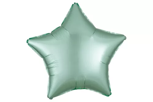 Egyszínű csillag lufi 19" 48cm menthol csillag 