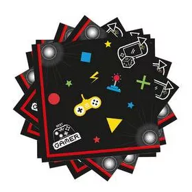 Szalvéta 33x33cm 20db Gaming
