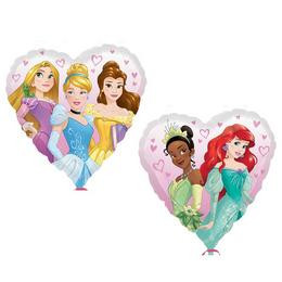 Fólia lufi 17" 43cm Multi-Disney Princess - Hercegnők Szív Alakú Fólia lufi