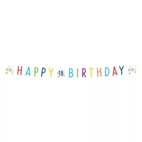Happy Birthday füzér dekoráció, Happy Birthday 18.