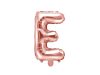 Betű lufi 16" 40cm rosegold fólia betű, E betű, levegővel tölthető