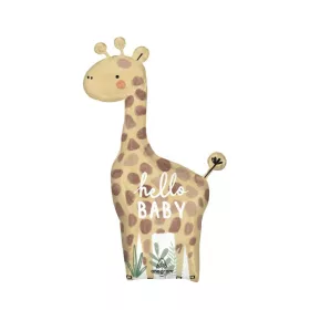Óriás lufi 42" 106cm - Hello Baby, zsiráf