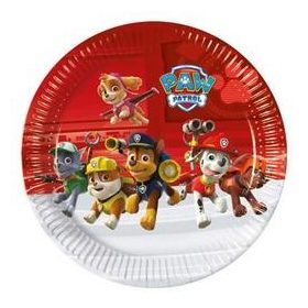 Papírtányér 23cm 8db Mancs Őrjárat